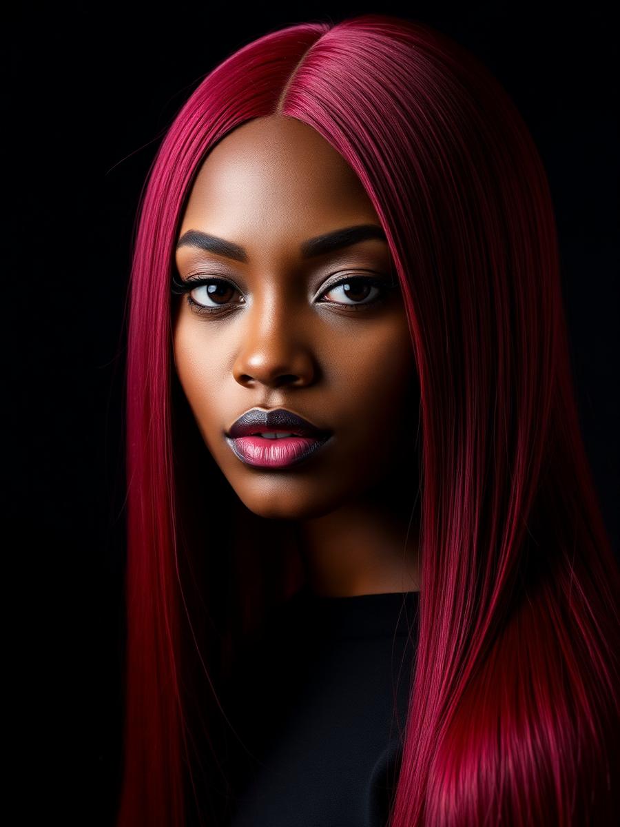 Burgundy Fire Straight